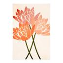 Tekstil plakat Farverige lotusblomster - Kubistika