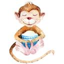 Sticker mural Kvilis - Singe