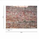 Sten tapet Stonewall i beige rød - non-woven tapet Designwalls 2 - 2,55 x 3,5 m