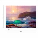 Sea PaintingSeasca tapet i violet hvid - non-woven tapet Designwalls 2 - 2,55 x 3,5 m