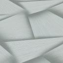 Non-woven tapet med geometriske former og metallisk effekt i grøn