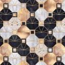 Keukenachterwand Fredriksson Art Deco Gold & Black