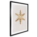 Póster de Navidad - Copo de nieve dorado - Orara Studio