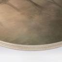 Houten Wanddecoratie Bosmagie in de ochtendnevel Beige - Ms Tiff - Rond