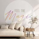 Tapet cirkel Feel the magic - vliesetapet/selvklæbende non-woven tapet