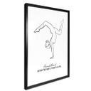 Poster Yoga - Parada de manos - Line Art