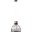 Pendelleuchte Annelie, braun, 135 x 35 cm, Holz Pendellampe