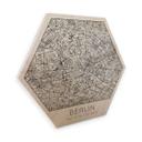 Hexagon Hout Kaart van Berlijn
