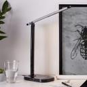 Tischleuchte Tabea, schwarz, 33,3 x 12 cm, Nachttischlampe, dimmbar