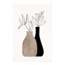 Póster de tela Kubistika - Plantas minimalistas
