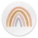 Tableau en alu-Dibond Nouveauprints - Arc-en-ciel - Rond