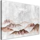 Canvasbillede, Boho-fugle over bjerge