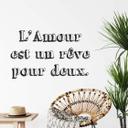 Sticker mural L'amour est un rêve pour deux