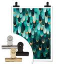 Frederiksson Plakat - Turquoise Feathers