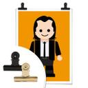 Póster Gomes - Pulp Fiction toy Vincent Vega