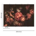 Designwalls non-woven tapet i orange og pink Romantic Flowers roser 