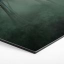 Wanddecoratie bos magie in de ochtendmist groen - Ms Tiff - Alu-Dibond