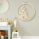 Decoración en madera chopo - Castillo con corazón