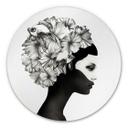 Tableau en Alu-Dibond Ireland Marianna - Fleurs d'Hibiscus - Rond