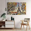 Lienzo Zamart - Kandinsky y la Torre Eiffel de París