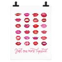 Póster Labios rojos - Blursbyai - Una barra de labios más