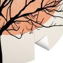Tapet cirkel Abrikos solnedgang - Kubistika - vliesetapet/selvklæbende non-woven tapet