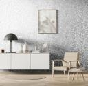 Grafisk tapet, non-woven Novamur Jackie grå, perlemor