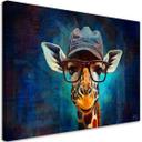 Canvasbillede, Giraf Pop Art