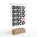 Bordskærm Retro Disco Vibes Typografi - transparent - Kerr-Dineen