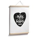Póster Besos y abrazos