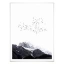 Póster Kubistika - En lo alto de las montañas