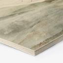 Houten Wanddecoratie mistig berglandschap aquarel - Ms Tiff
