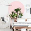 Sticker mural Cercle rose