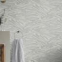 stribet tapet, non-woven tapet Sky Lounge sølvgrå metallic
