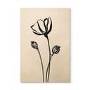 Cuadro de madera Line Art Poppy - Cats & Dotz