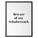 Poster Beware of my Schabernack