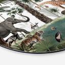 Tableau sur alu-Dibond rond Kikki Belle - Le royaume des animaux