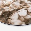 Tableau en Alu-Dibond Annie - Fleurs en velours - Rond