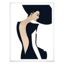 Póster Kubistika - La dama del vestido negro