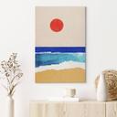 Canvasbillede Rolig strand ved solnedgang - Rivers