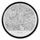 Póster Mapa de la ciudad de Berlín - Redondo