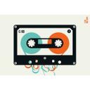 Livingwalls papier peint photo ARTist Mixtape avec cassette