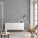 Non-woven tapet med moderne monokromt look og tekstur i ensfarvet grå