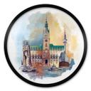 Póster Hamburgo - Redondo - Love your City