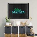 Póster Hakuna Matata - Luz de neón