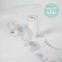 A.S. Création Lovely Kids Frise autocollante enfant - Bleu, Gris