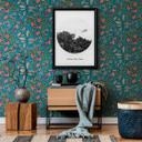 Architects Paper Floral Impression - Papier peint intissé fleuris, bleu
