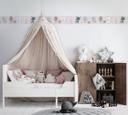 Tapet, non-woven tapet Kids Walls pink, hvid