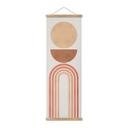 Tekstil plakat Abstrakt balance - Retro buer og cirkler - Costa