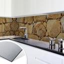 Revêtement pour cuisine - Alu-Dibond - Mur 03 - Argenté